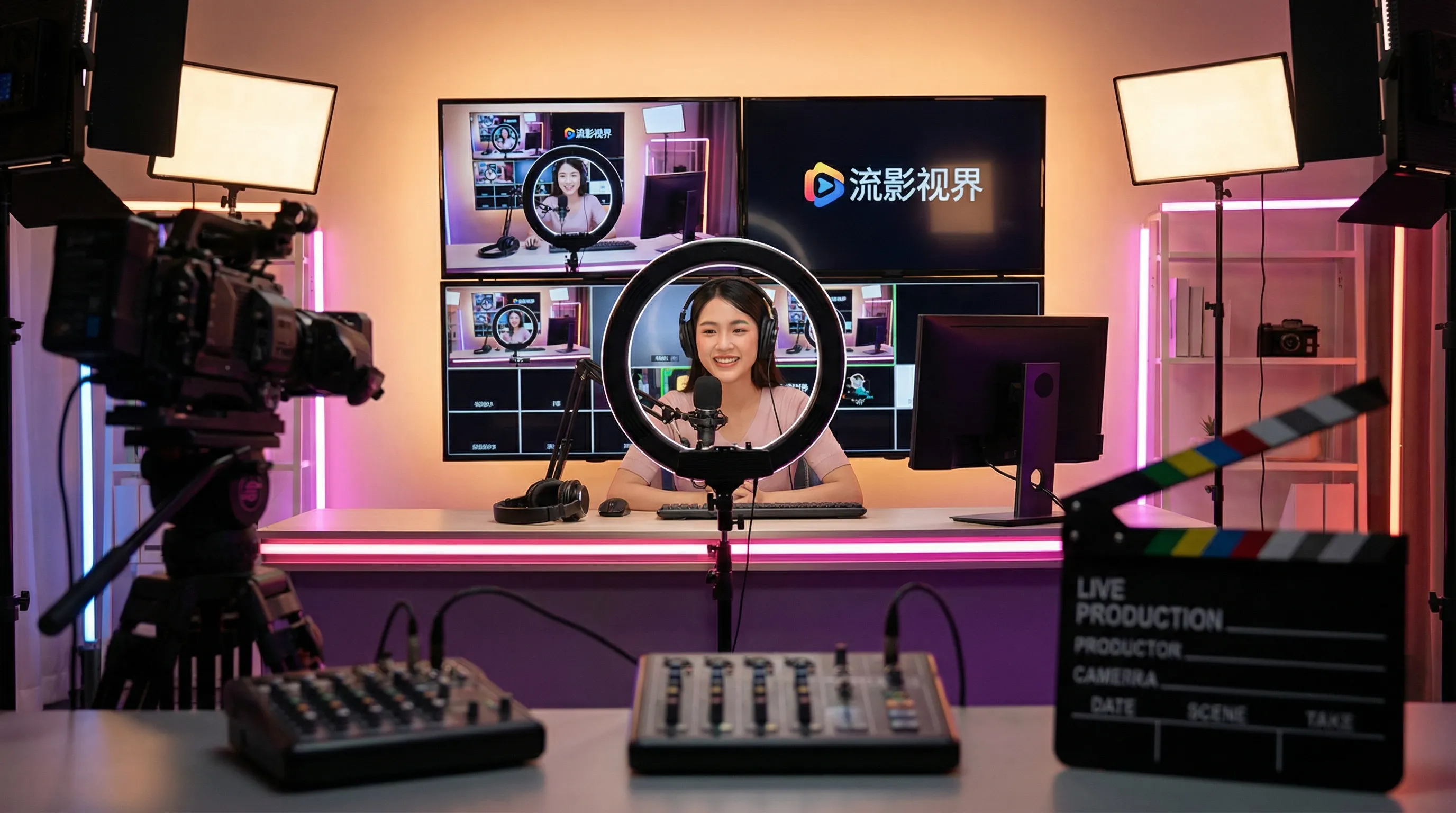 玩物社区影视传媒平台宣传横幅